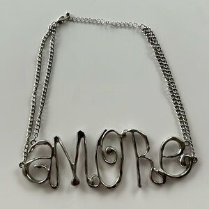 Silver 'Amore' Necklace